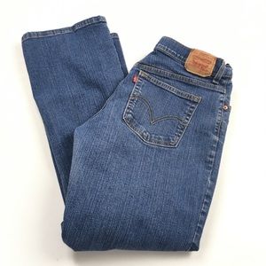 Vintage Levi’s 505 High Rise Relaxed Boot Cut Medium Wash Jeans Women’s‎ Sz 16